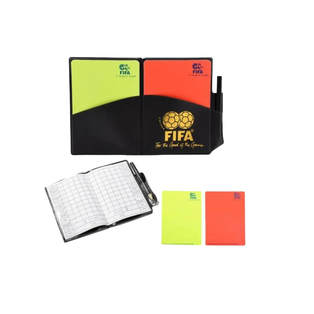 Set Tarjetas de Arbitro FIFA + Libreta Anotaciones