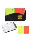 Set Tarjetas de Arbitro FIFA + Libreta Anotaciones