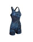 Traje de Baño Mujer Natación Boxer - Four Azul Negro