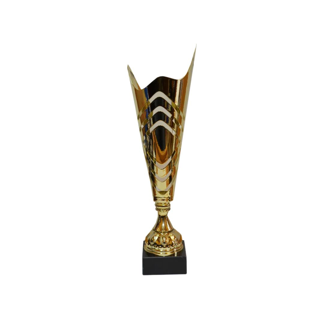 Trofeo Dorado Metálico Base Mármol - 35cm, 38cm, 40cm