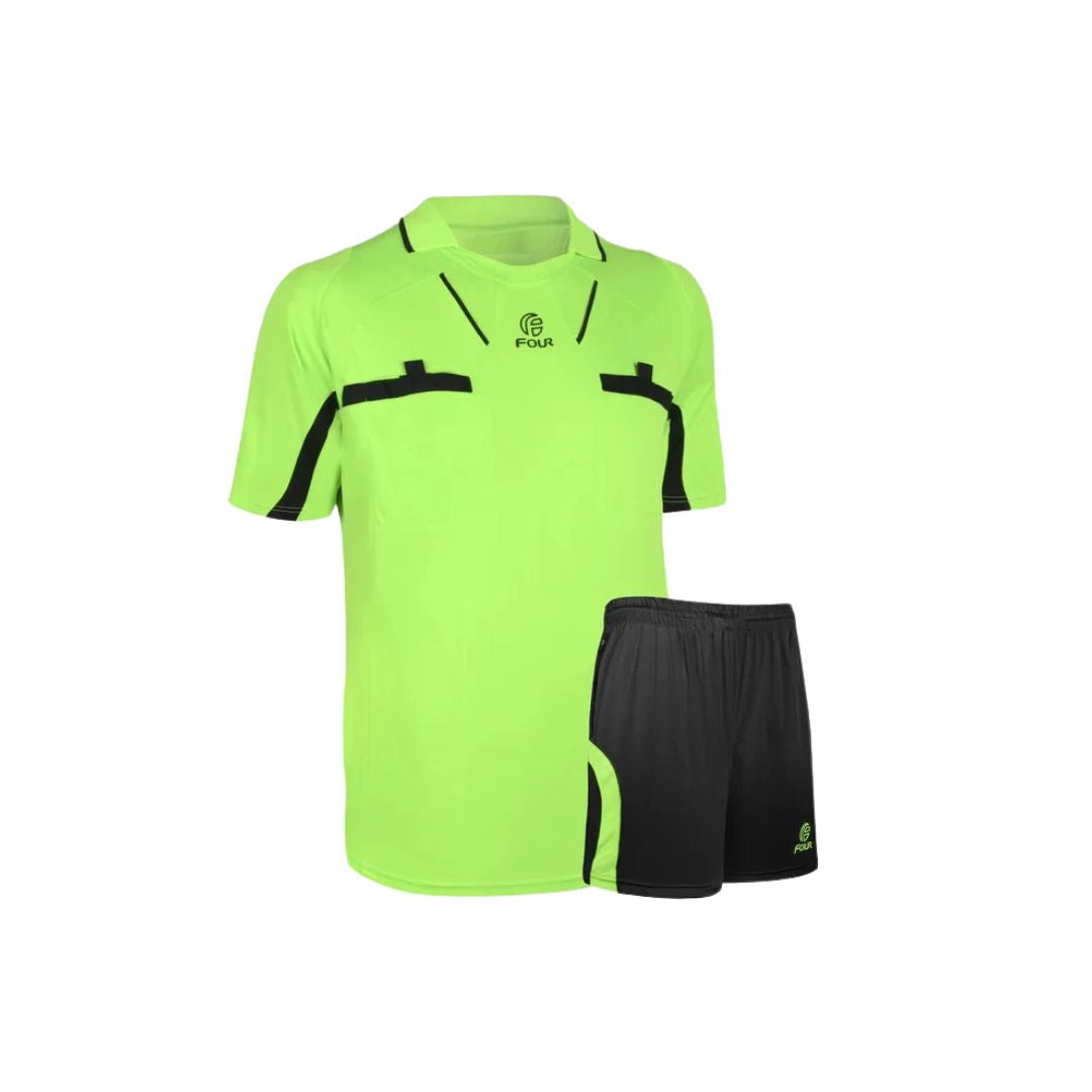 Uniforme Arbitro Four Verde-Lima Negro