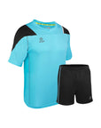 Camiseta de Futbol + Short Celeste Negro - Four Parma