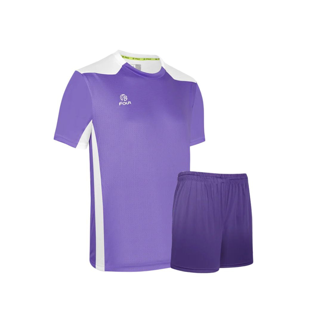 Camiseta de Futbol + Short Morado Blanco - Four Betis