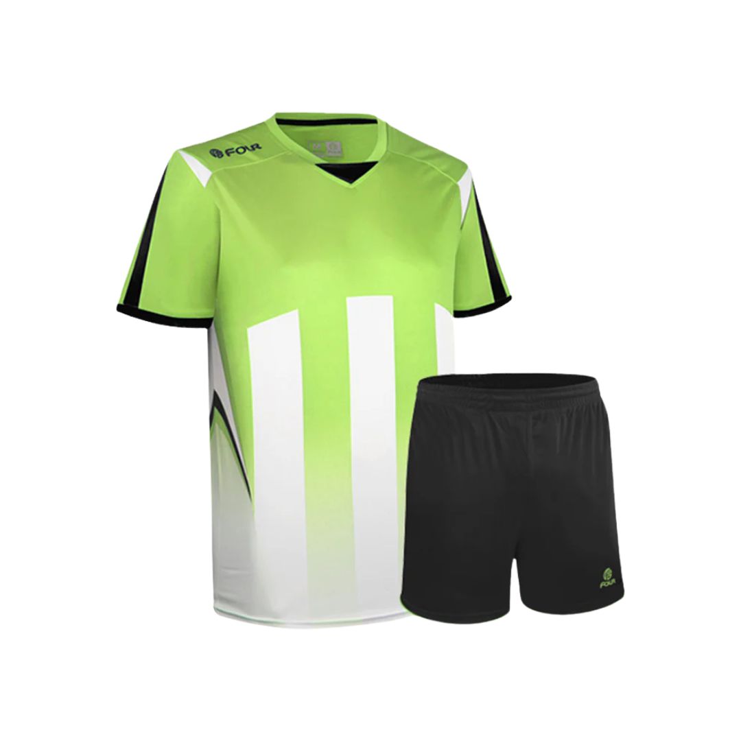 Camiseta de Futbol y Short - Verde Lima Blanco Negro - Watford