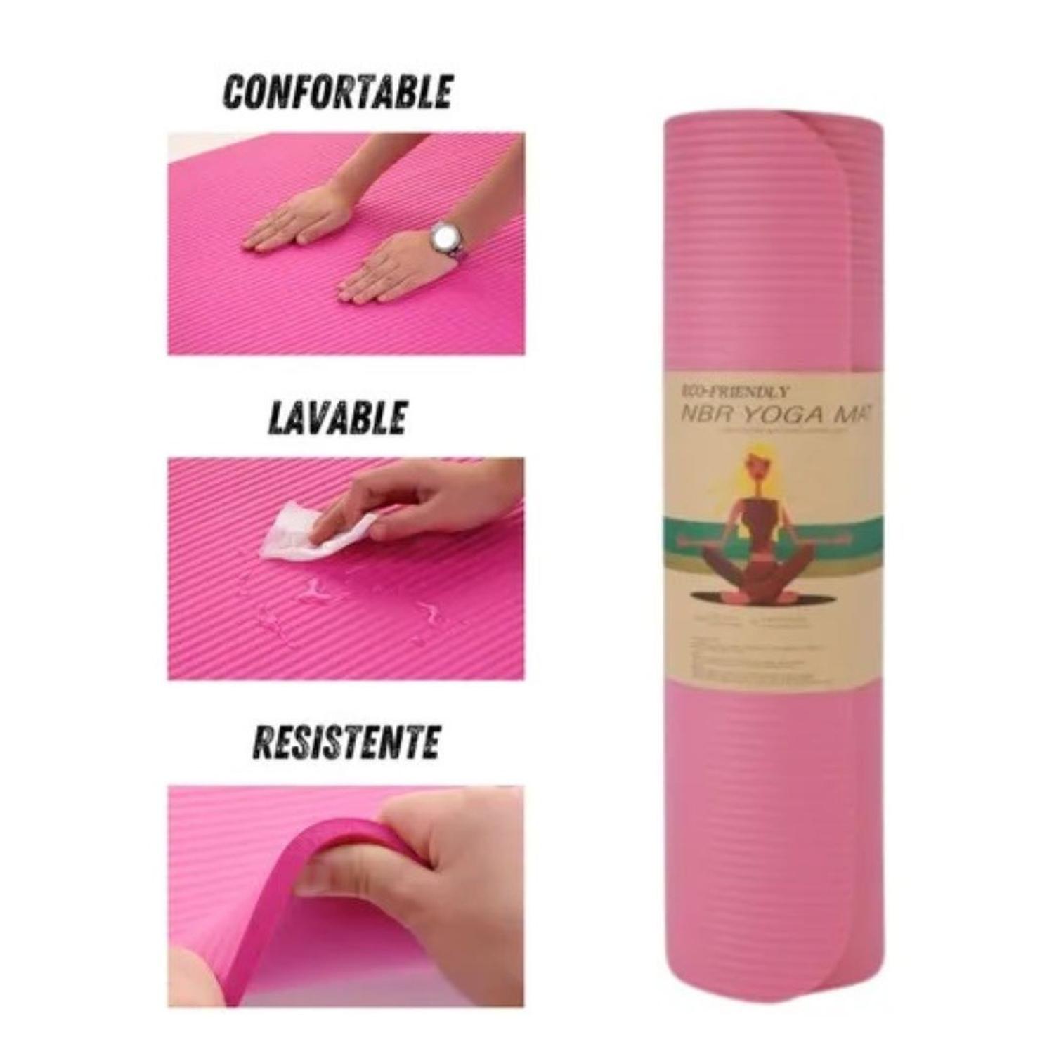 Mat de Yoga o Pilates 15 mm Antideslizante – Doble Cara – Tienda Four