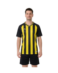 Camiseta de Fútbol Sublimada Modelo Udinese — Negro/Amarillo