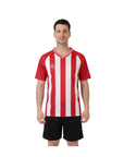 Camiseta de Fútbol Sublimada Modelo Udinese — Rojo/Blanco
