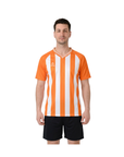 Camiseta de Fútbol Sublimada Modelo Udinese — Naranjo/Blanco