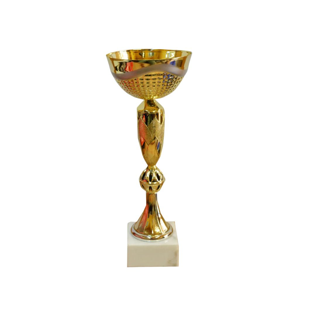 Copa Trofeo Metálico con Base Mármol - 28cm, 31cm, 35cm y 37cm