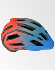 Casco Bicicleta Ajustable -  Wolfbase Celeste Naranjo