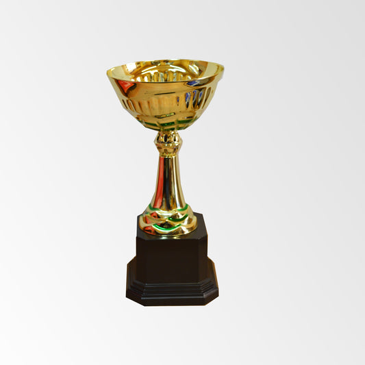 Copa Metal Oro Base Plástica