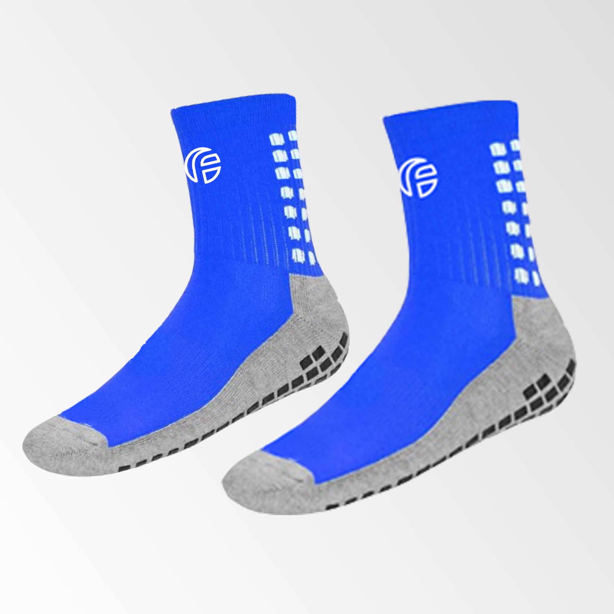 Calcetines Antideslizantes con Fibra de Bambú Azul Four