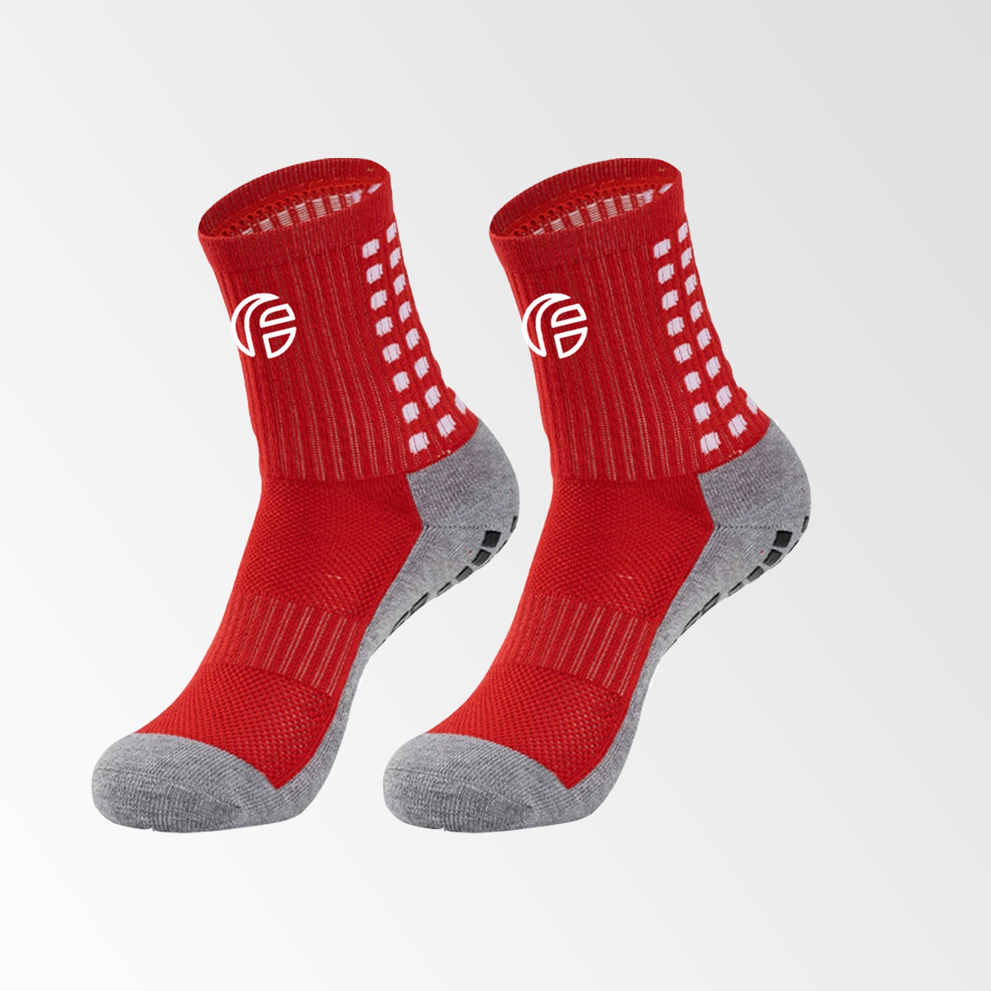 calcetines antideslizantes rojos