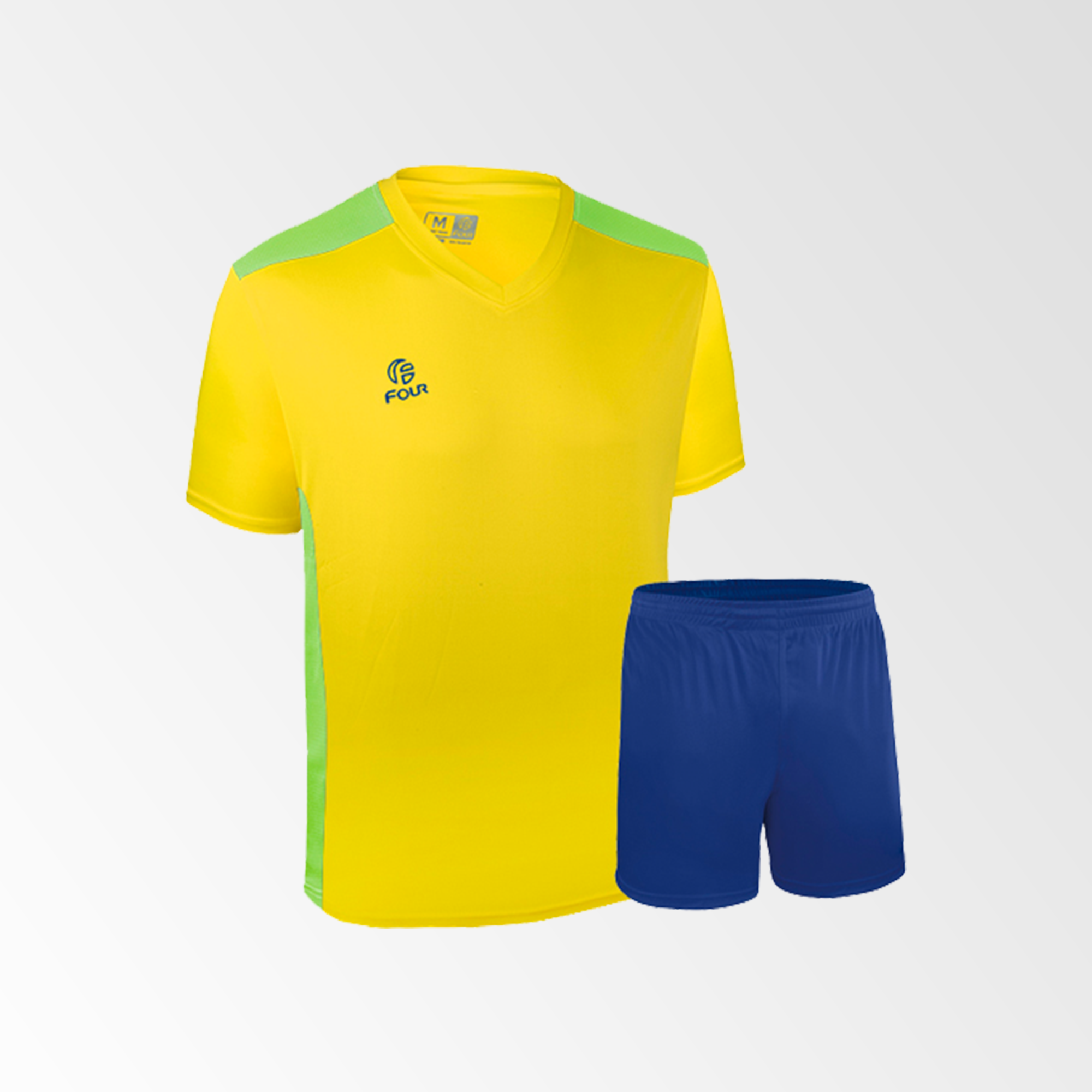 camiseta de futbol palermo amarillo verde