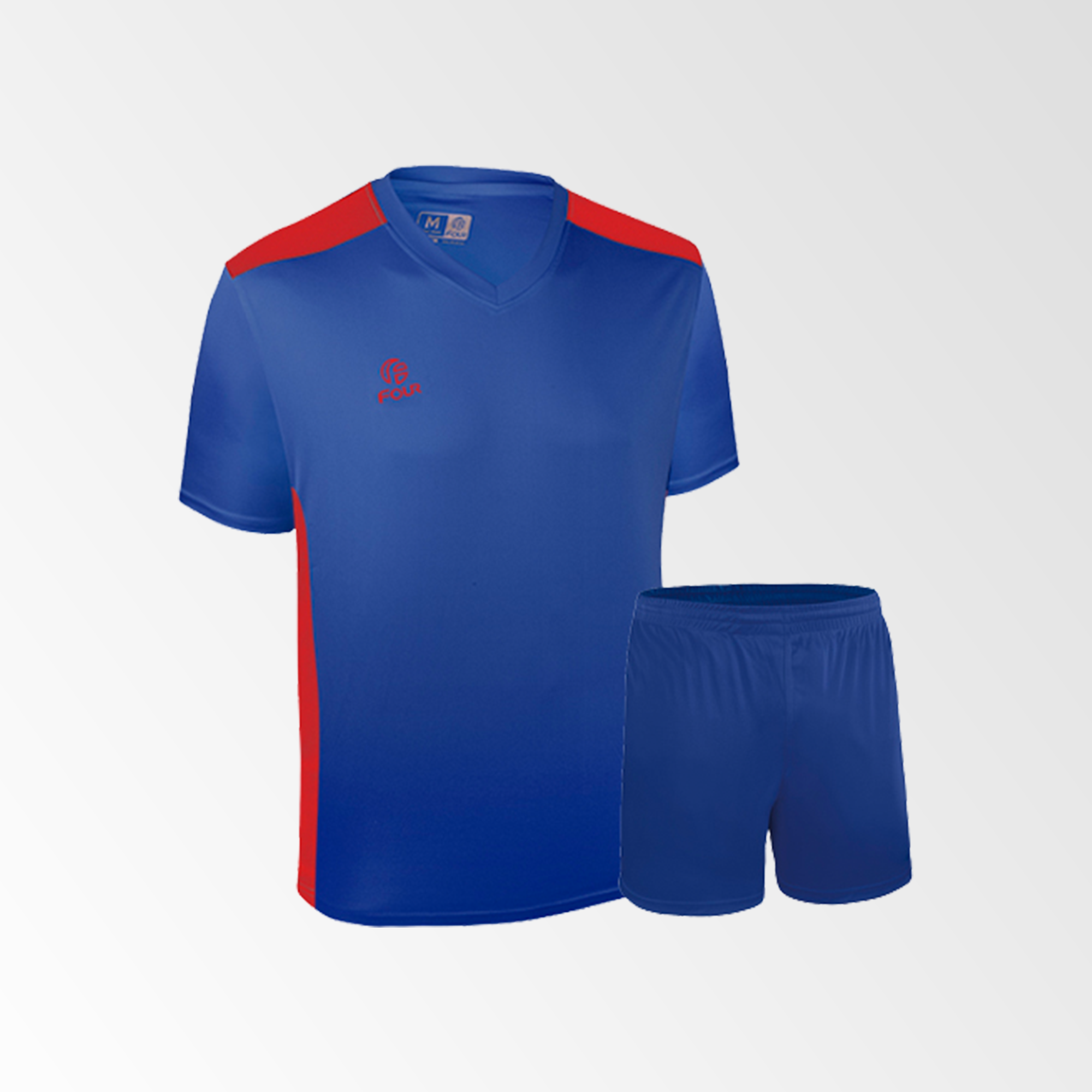 camiseta de futbol palermo azul rojo