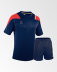 camiseta de futbol parma azul rojo