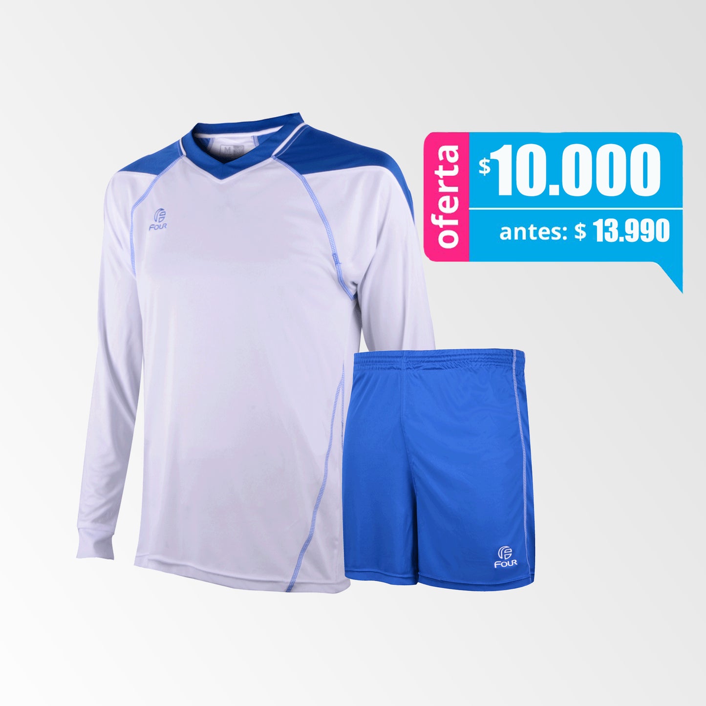 Camiseta de futbol atalanta Blanco azul Four