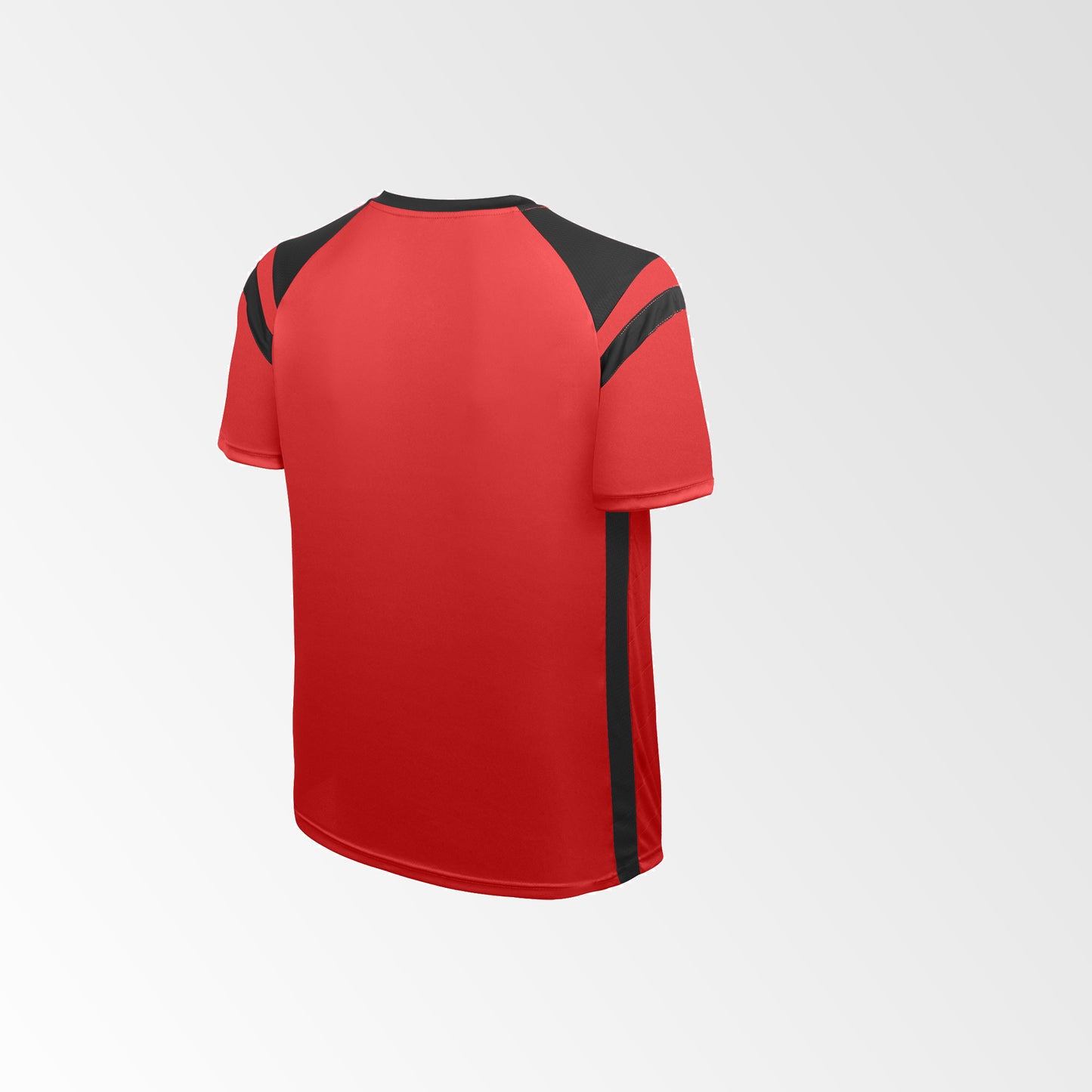 Camiseta de Futbol y Short Modelo High Five Rojo Negro