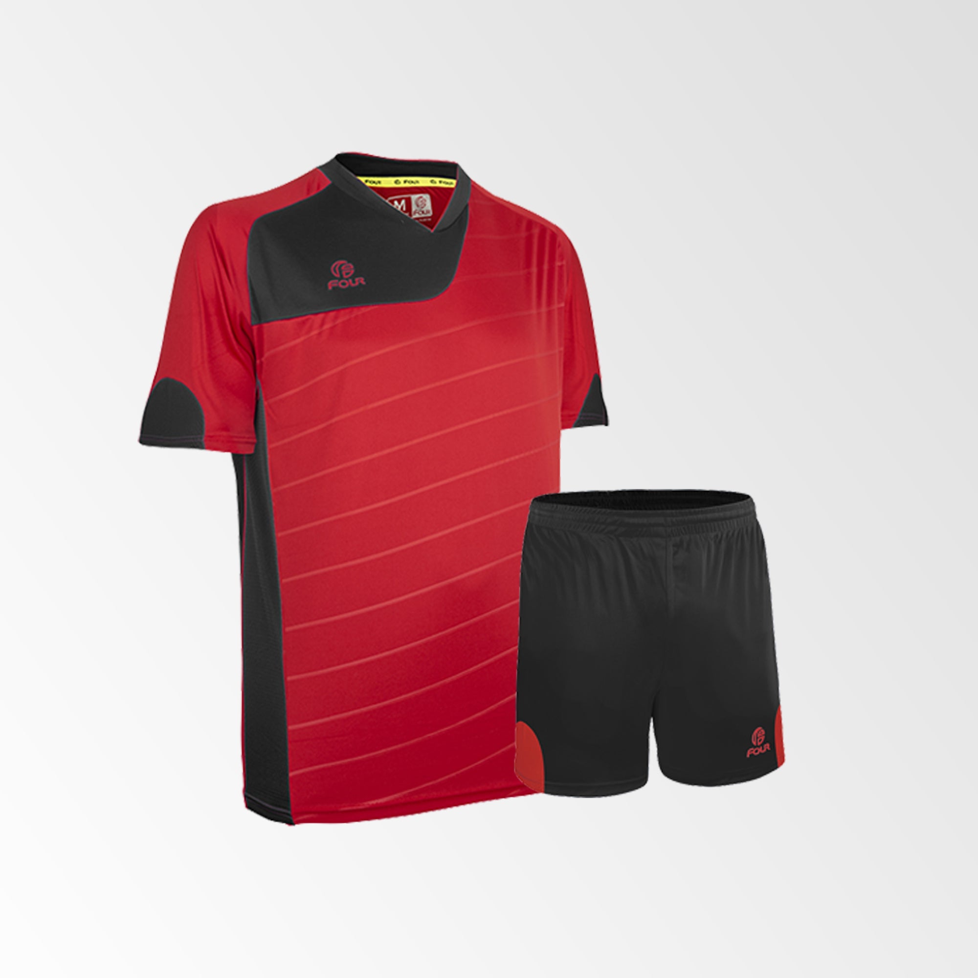 camiseta torino rojo negro